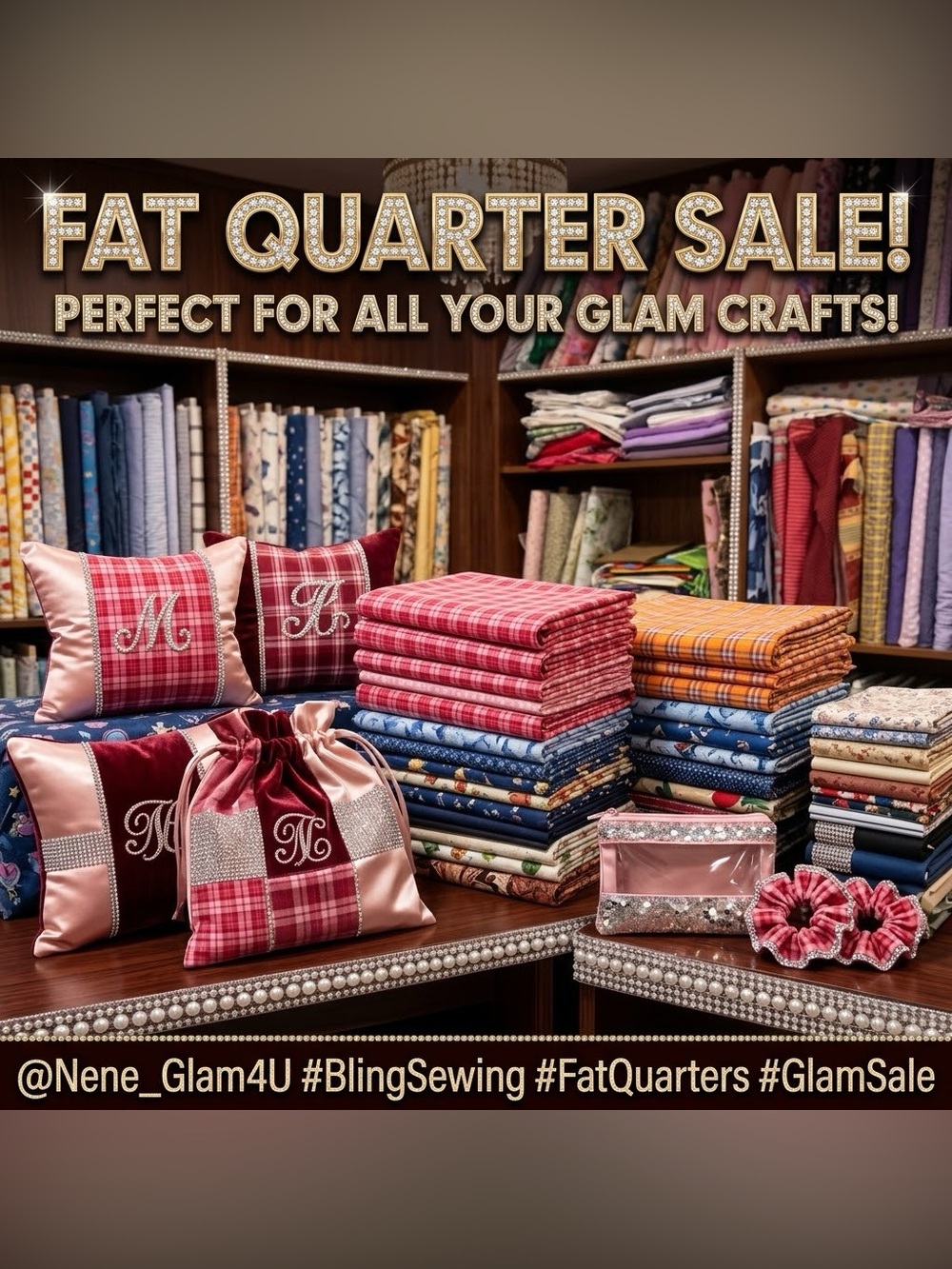 FAT QUARTER FABRIC SALE – SET OF 4 PC - Live Show Listing